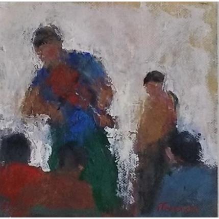 Peinture Moment de partage par Fernando | Tableau Figuratif Huile Scènes de vie