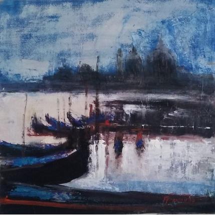 Peinture Matin à Venise par Fernando | Tableau Figuratif Huile Urbain