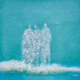 Painting Douceur de vivre by Escolier Odile | Painting Figurative Acrylic Landscapes