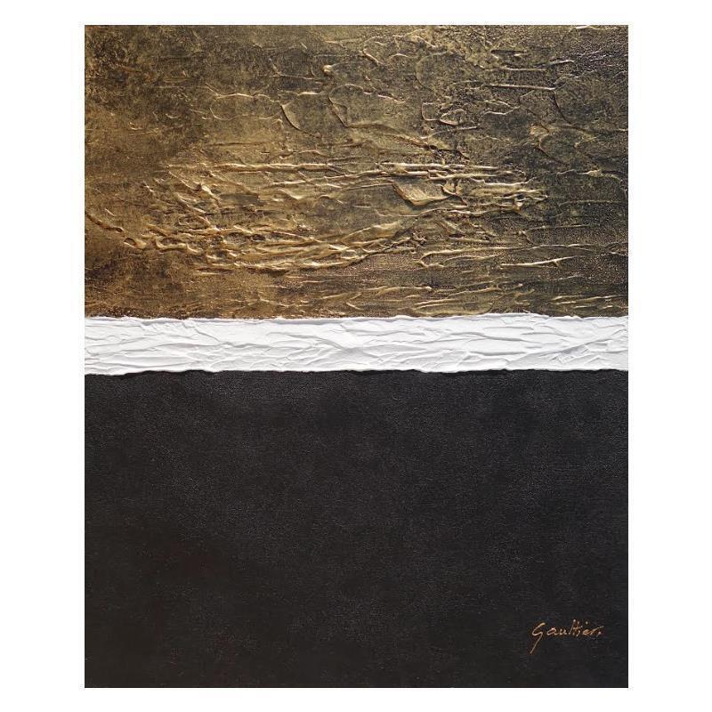 Peinture A l'infini par Gaultier Dominique | Tableau Abstrait Huile Minimaliste