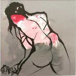 Peinture Helena par Chaperon Martine | Tableau Figuratif Acrylique Nu