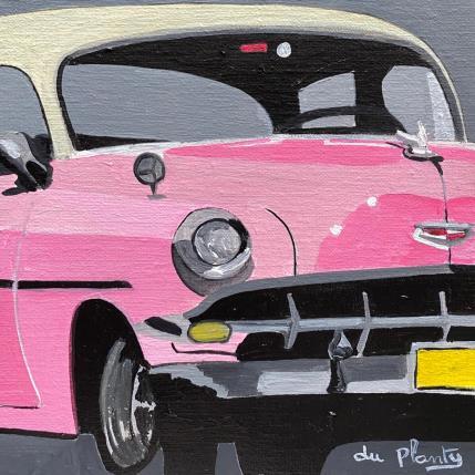 Peinture Cuba Rose par Du Planty Anne | Tableau Figuratif Acrylique Urbain
