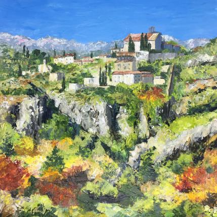 Peinture Méthamis perché sur les rochers par Rey Ewa | Tableau Figuratif Acrylique Paysages