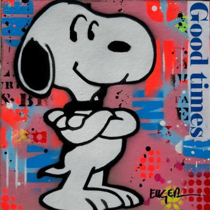 Peinture GOOD TIMES par Euger Philippe | Tableau Pop-art Acrylique, Carton, Collage, Graffiti Icones Pop