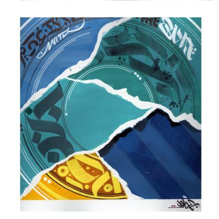 Peinture Racing with the Sun par Nitram Joke | Tableau Street Art Acrylique, Graffiti