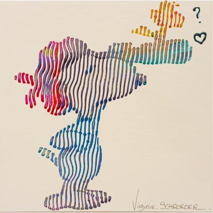 Peinture As-tu trouvé le bonheur ? Dis moi où il est ? par Schroeder Virginie | Tableau Pop-art Acrylique, Huile Icones Pop