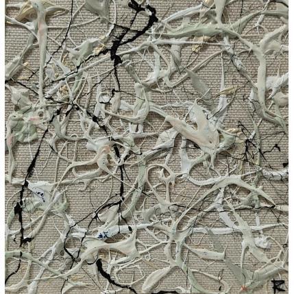 Peinture Pensées d'or par Cantin Rose | Tableau Matiérisme Acrylique Minimaliste