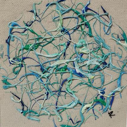 Peinture Hier ou demain par Cantin Rose | Tableau Matiérisme Acrylique Minimaliste