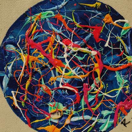 Peinture Le souffle par Cantin Rose | Tableau Matiérisme Acrylique Minimaliste