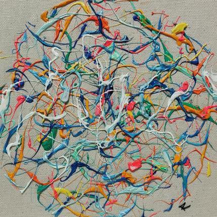 Peinture Poésie sur Amaro par Cantin Rose | Tableau Matiérisme Acrylique Minimaliste