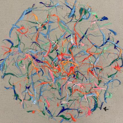 Peinture Les histoires d'hier par Cantin Rose | Tableau Matiérisme Acrylique Minimaliste