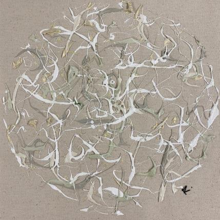 Peinture La perle par Cantin Rose | Tableau Matiérisme Acrylique Minimaliste