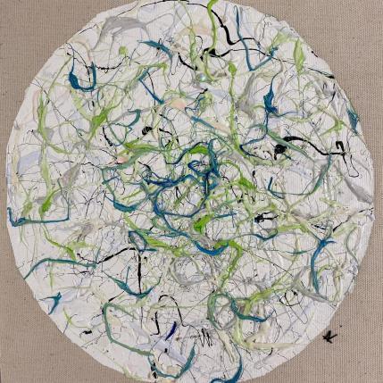 Peinture Menthe à l'eau par Cantin Rose | Tableau Matiérisme Acrylique Minimaliste