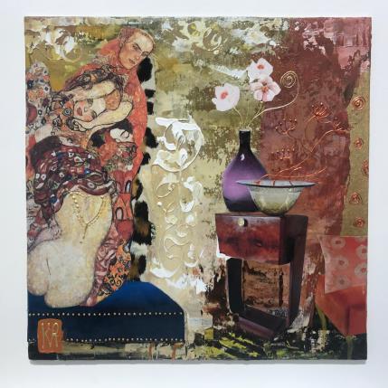 Painting trip 1 by Romanelli Karine | Painting Figurative Gluing Life style