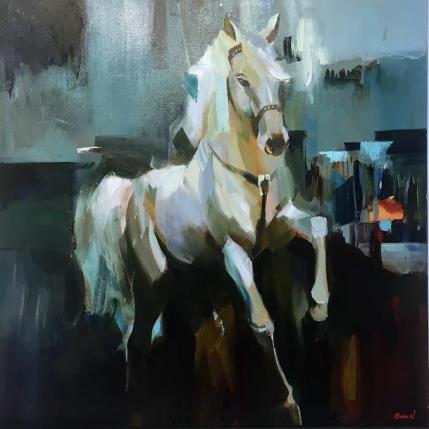 Painting Playful Mood by Bond Tetiana | Painting Figurative Oil Animals