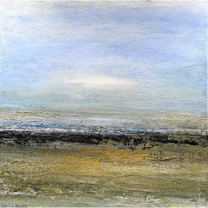 Peinture Côte d'opale par Rocco Sophie | Tableau Art Singulier Acrylique, Collage, Huile, Sable