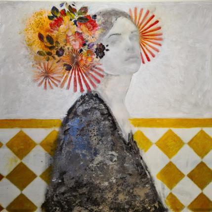 Peinture Discreta II par Bofill Laura | Tableau Figuratif Acrylique, bois Portraits