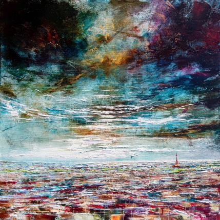 Painting Paris le jour - ciel tourmenté by Reymond Pierre | Painting Figurative Oil Urban