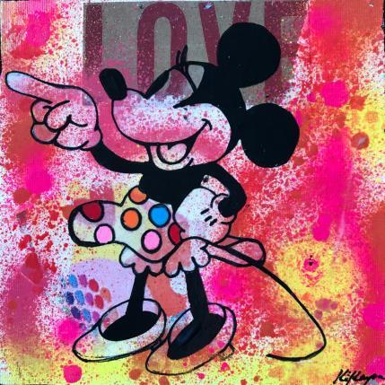 Painting Minnie by Kikayou | Painting Pop-art Graffiti Pop icons