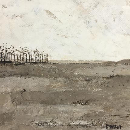 Peinture La nature endormie I par Collet Christine | Tableau  Acrylique Paysages