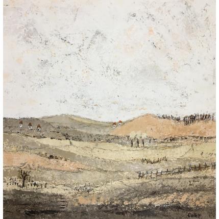 Peinture En terre lointaine I par Collet Christine | Tableau  Acrylique Paysages