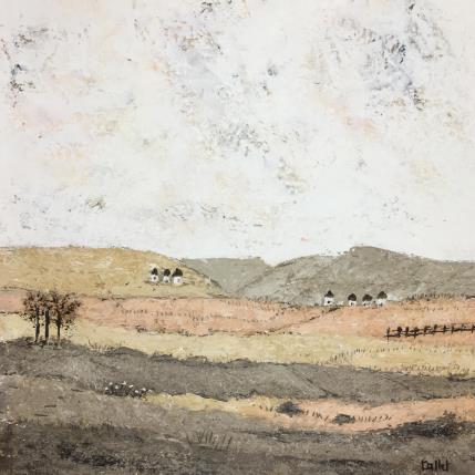 Peinture En terre lointaine II par Collet Christine | Tableau  Acrylique Paysages