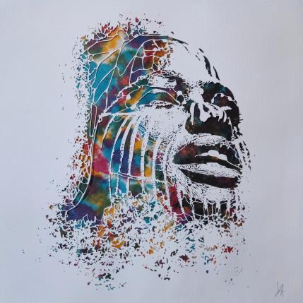 Peinture Ecstasy par Louafi Valentine | Tableau Figuratif Minimaliste, Portraits