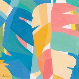 Gemälde Jungle Spell von Billy Dust | Gemälde Abstrakt Acryl Landschaften, Minimalistisch, Stillleben