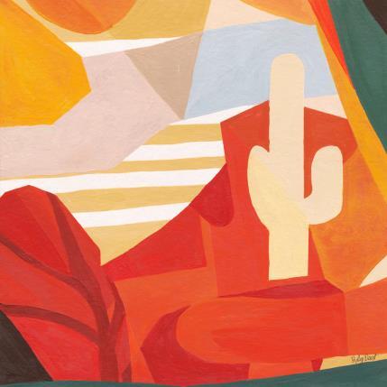 Peinture Causa Sui par Billy Dust | Tableau Abstrait Acrylique Minimaliste, Paysages