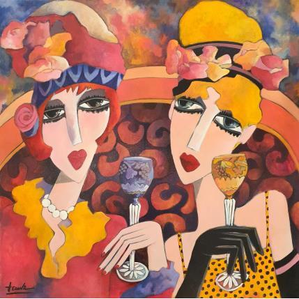 Peinture Les cocottes par Fauve | Tableau Figuratif Acrylique scènes de vie