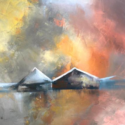 Peinture Neigbours par Lundh Jonas | Tableau Figuratif Acrylique Paysages