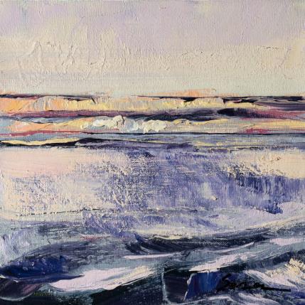 Peinture Movements in the water par Fran Sosa | Tableau Abstrait Huile Marine