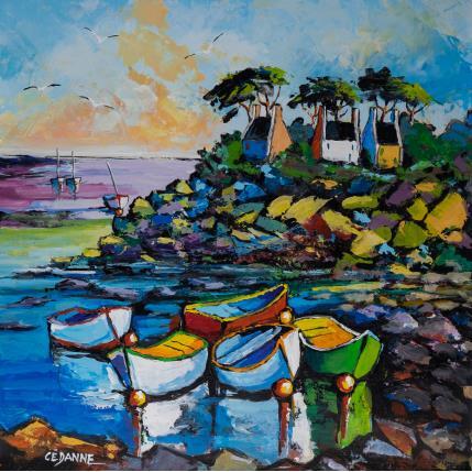 Peinture Grande marée par Cédanne | Tableau Figuratif Huile Marine, Paysages