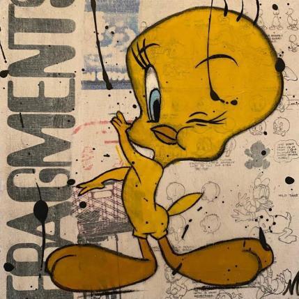 Pintura TITI  por Marie G.  | Pintura Pop-art Acrylic, Wood Pop icons