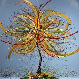 Peinture La Fête et la Joie à Lyon par Fonteyne David | Tableau Figuratif Acrylique, Huile Paysages