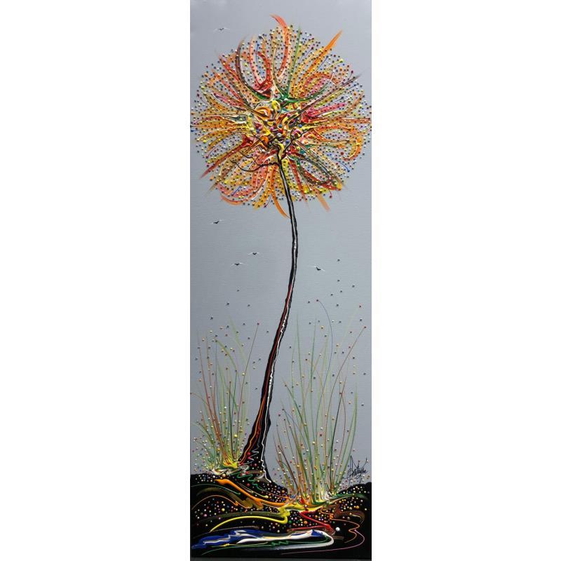 Peinture La Tête dans le Ciel par Fonteyne David | Tableau Figuratif Acrylique, Huile Paysages