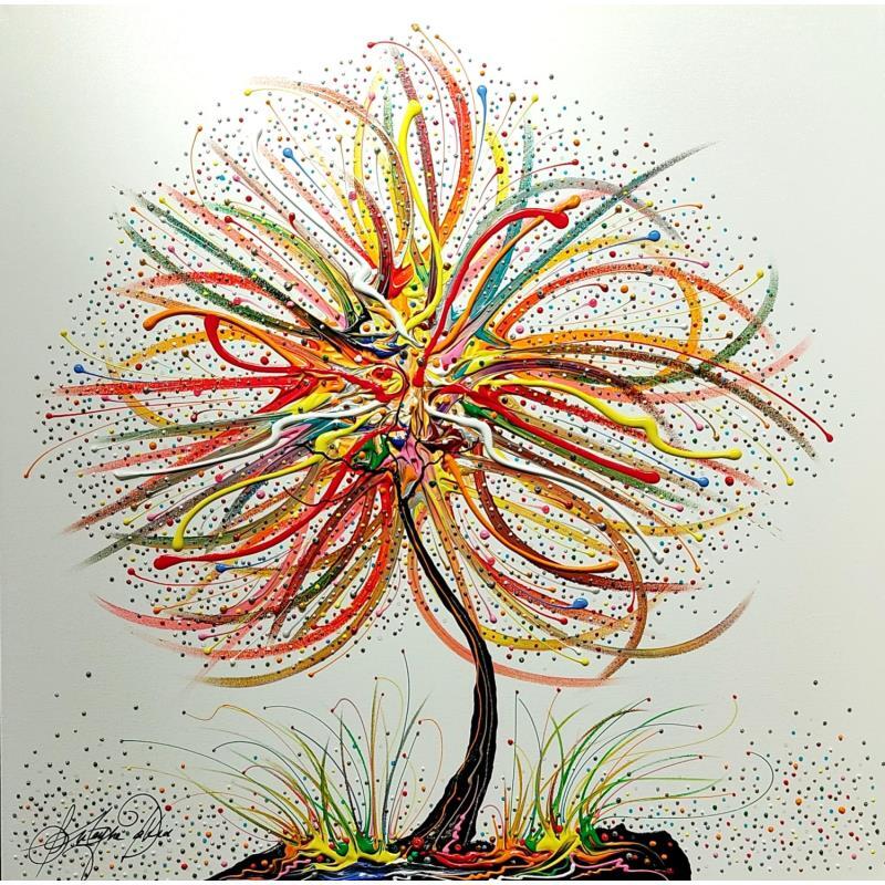 Pintura Beautés colorée à Toulouse por Fonteyne David | Pintura Figurative Landscapes Oil Acrylic