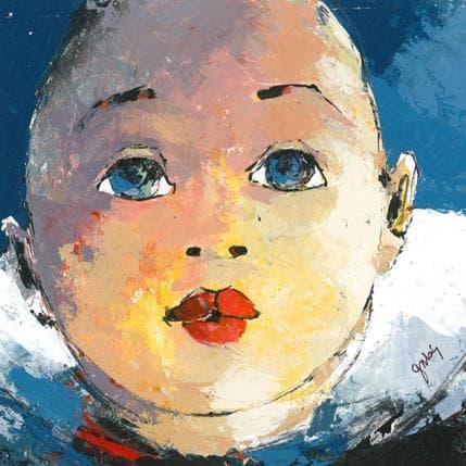 Peinture 4.8 par Abiy | Tableau Art naïf Huile Portraits