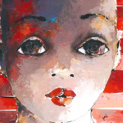 Peinture Sans titre 5.15 par Abiy | Tableau Figuratif Huile Portraits