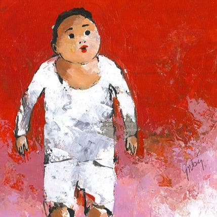 Peinture ST 13-1 par Abiy | Tableau Art naïf Huile scènes de vie