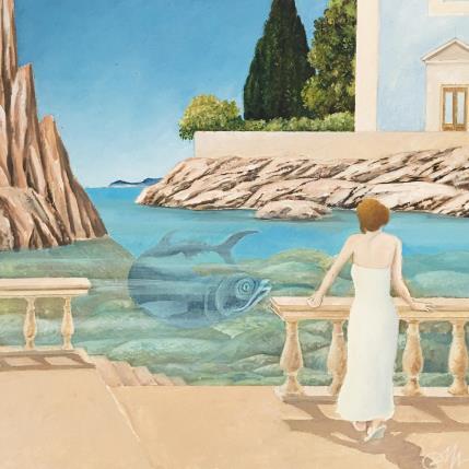 Peinture Uno sguardo sulla laguna par Mariniello Cecco | Tableau Figuratif Acrylique Marine