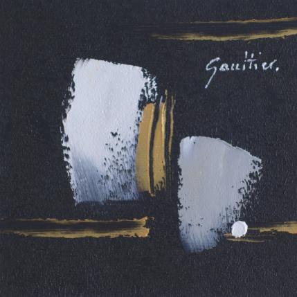 Peinture Black and white par Gaultier Dominique | Tableau Abstrait Huile Minimaliste