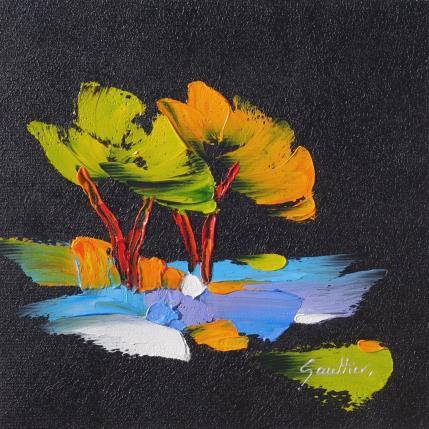 Peinture Balade en couleurs par Gaultier Dominique | Tableau Figuratif Huile Paysages