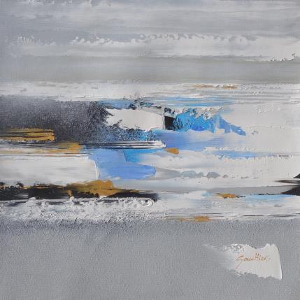 Peinture Ecume d'argent par Gaultier Dominique | Tableau Abstrait Huile Marine