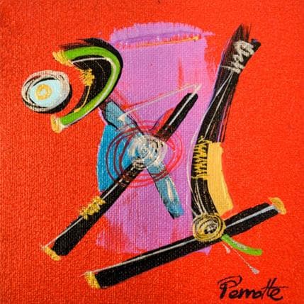 Peinture Nipo par Perrotte | Tableau Abstrait Acrylique Minimaliste