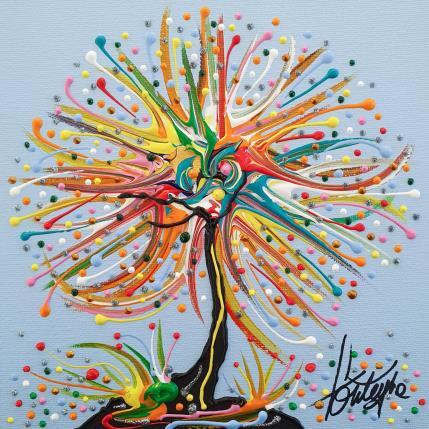 Painting La couleur et la paix by Fonteyne David | Painting Figurative Acrylic Minimalist, Pop icons