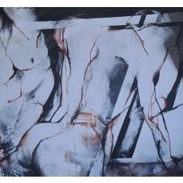 Painting Corps  by Chaperon Martine | Painting Figurative Acrylic Nude