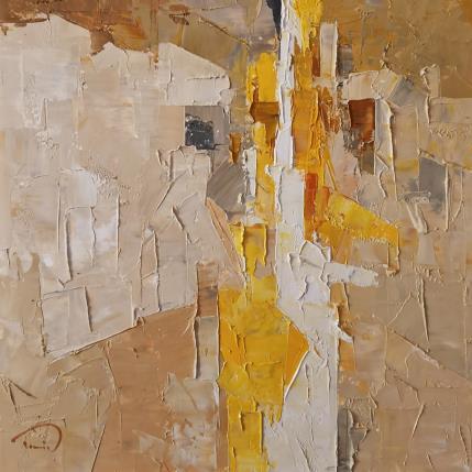 Peinture Yellow light par Tomàs | Tableau Abstrait Huile Urbain