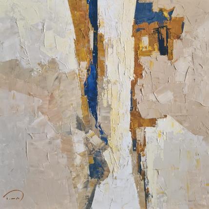 Painting Abstract blue by Tomàs | Painting Abstract Oil Urban