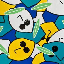 Painting Blue by JuLIaN | Painting Pop-art Acrylic Pop icons